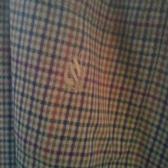 NAUTICA VINTAGE Y2K MENS BUTTON UP PLAID SHIRT - Picture 4 of 7